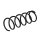 Suspension Spring set front axle coil spring Ø 115 mm KYB for NISSAN NOTE