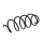 Suspension Spring set front axle coil spring Ø 137 mm KYB for e.g. CITROËN C3