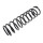 Suspension Spring set front axle coil spring Ø 138 mm KYB for e.g. MB G-KLASSE