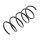 Fahrwerksfedern-Set Vorderachse Schraubenfeder Ø 145 mm KYB für MB A-KLASSE