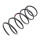 Suspension Spring Set front Ø 170 mm KYB for e.g. MITSUBISHI CARISMA