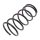 Suspension Spring set front axle Ø 172 mm KYB for MITSUBISHI PAJERO