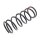 Suspension Spring set front axle Ø 145 mm KYB for e.g. SKODA FELICIA