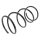 Suspension Spring set front axle coil spring Ø 176 mm KYB for e.g. HONDA CIVIC