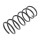 Suspension Spring set front axle coil spring Ø 143 mm KYB for HYUNDAI GETZ