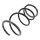 Suspension Spring set front axle coil spring Ø 183 mm KYB for TOYOTA AVENSIS