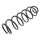Suspension Spring set front axle coil spring KYB for e.g. CITROËN C5