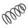 Suspension Spring set front axle coil spring KYB suitable for e.g. MAZDA 3
