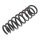 Suspension Spring set front axle coil spring KYB suitable for e.g. MAZDA 6
