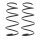 Suspension Spring set front axle coil spring KYB for e.g. TOYOTA AVENSIS