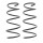 Suspension Spring set front axle coil spring KYB for e.g. TOYOTA AVENSIS