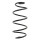 Suspension Spring set front axle coil spring KYB for e.g. CITROËN C4