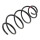 Suspension Spring set front axle coil spring KYB for e.g. CITROËN C4