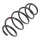 Suspension Spring set front axle coil spring Ø 148 mm KYB for e.g. CITROËN DS3