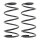 Suspension Spring set front axle coil spring KYB for e.g. FORD FOCUS