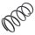 Suspension Spring set front axle coil spring KYB suitable for HONDA FR-V