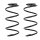 Suspension Spring set front axle coil spring KYB IAM-Expertise for KIA VENGA