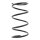 Suspension Spring set front axle Ø 190 mm KYB for MITSUBISHI GRANDIS