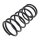 Suspension Spring set front axle coil spring KYB for SKODA FELICIA