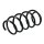 Suspension Spring set front axle coil spring KYB for e.g. VW PASSAT