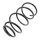 Suspension Spring set front axle Ø 185 mm KYB for e.g. TOYOTA CAMRY