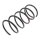 Suspension Spring set front axle coil spring Ø 165 mm KYB for e.g. MAZDA 323