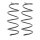 Suspension Spring set front axle coil spring KYB for e.g. CITROËN C3
