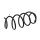 Suspension Spring set front axle coil spring KYB for e.g. CITROËN C3