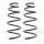 Suspension Spring set front axle coil spring KYB for e.g. OPEL ASTRA