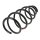 Suspension Spring set front axle coil spring KYB for e.g. OPEL ASTRA