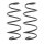 Suspension Spring set front axle coil spring KYB for e.g. SEAT TOLEDO