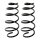 Suspension Spring set front axle coil spring Ø 148 mm KYB for OPEL ASTRA