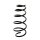 Suspension Spring set front axle coil spring Ø 148 mm KYB for OPEL ASTRA