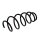 Suspension Spring set front axle coil spring Ø 148 mm KYB for OPEL ASTRA