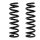 Suspension Spring set front axle coil spring Ø 114 mm KYB for ISUZU D-MAX