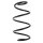 Suspension Spring set front axle coil spring Ø 155 mm KYB for RENAULT CLIO