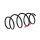 Suspension Spring set front axle Ø 164 mm KYB for e.g. TOYOTA AURIS