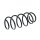 Suspension Spring set front axle coil spring Ø 143 mm KYB for TOYOTA VERSO
