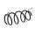 Suspension Spring set front axle Ø 165 mm KYB for e.g. TOYOTA AURIS