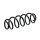 Suspension Spring set rear axle coil spring KYB suitable for e.g. AUDI A3