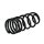 Suspension Spring set rear axle Ø 129.5 mm KYB for e.g. FORD TAUNUS