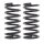 Suspension Spring set rear axle coil spring Ø 110 mm KYB for e.g. FORD ESCORT