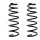 Suspension Spring set rear axle coil spring KYB for e.g. CITROËN JUMPY