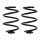 Suspension Spring set rear axle coil spring KYB suitable for RENAULT CLIO