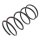 Suspension Spring set rear axle Ø 162 mm KYB for e.g. NISSAN PRIMERA