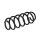 Suspension Spring set rear axle coil spring KYB suitable for SEAT IBIZA