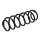 Suspension Spring set rear axle coil spring KYB for e.g. SKODA FABIA