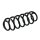 Suspension Spring set rear axle coil spring KYB for e.g. VW PASSAT