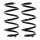 Suspension Spring set rear axle coil spring KYB for e.g. NISSAN QASHQAI