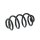 Suspension Spring set rear axle coil spring KYB for e.g. NISSAN QASHQAI